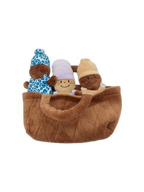 Creative Minds Basket Dolls Clothes & 3 Babies Soft Sensory Toys